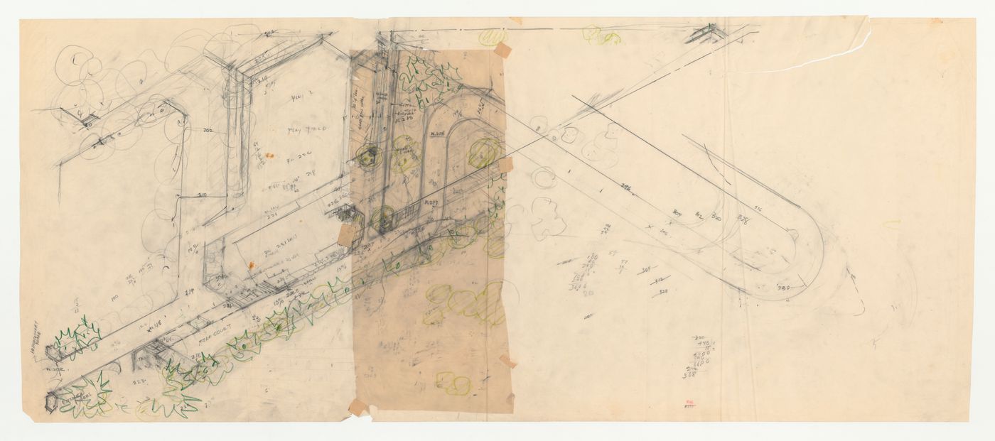 Swedenborg Memorial Chapel, El Cerrito, California: Developmental site plan for the chapel and access road