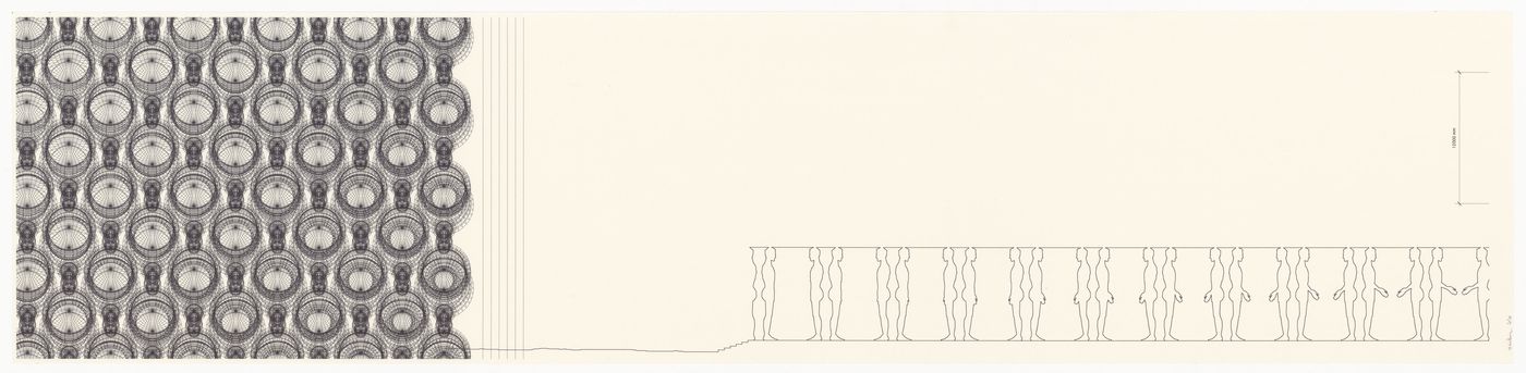 Drawing for Columbarium, Karl: An Architectural Narrative, Rome, Italy