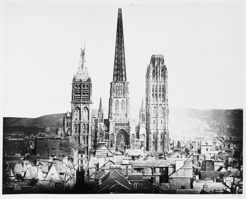 View of the Rouen Cathedral, France