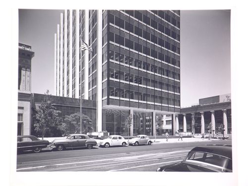 Partial view of the Bethlehem Steel Building from across the street, San Francisco, California, United States