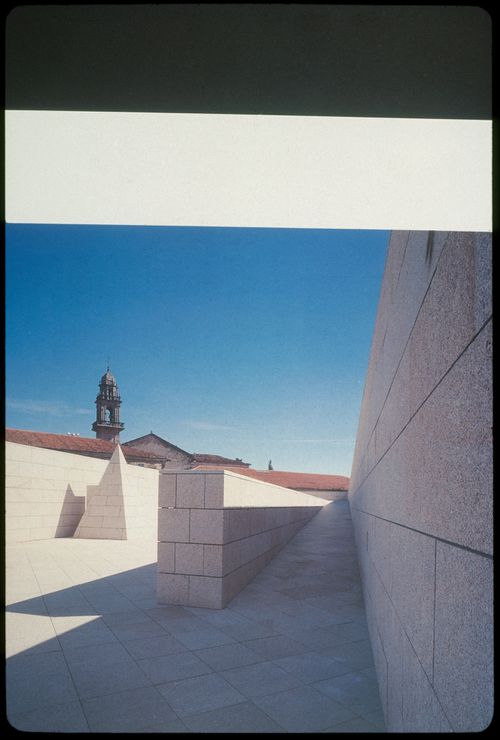 Exterior view of Centro Galego de Arte Contemporânea, Santiago de Compostela, Spain