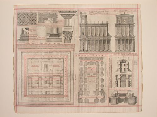 Waltons Biblia Sacra Polyglotta: Architectural details of Solomon's Temple