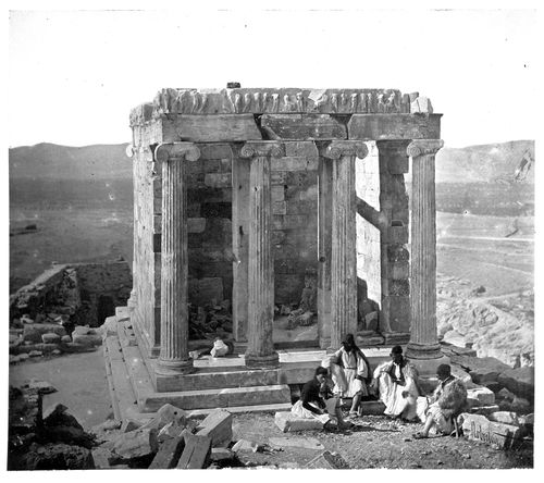 View of a temple, Athens, Greece