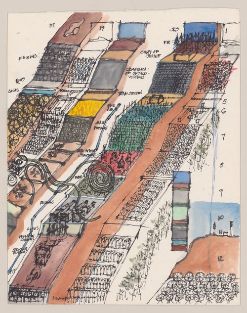 Drawing with annotations for Victims II