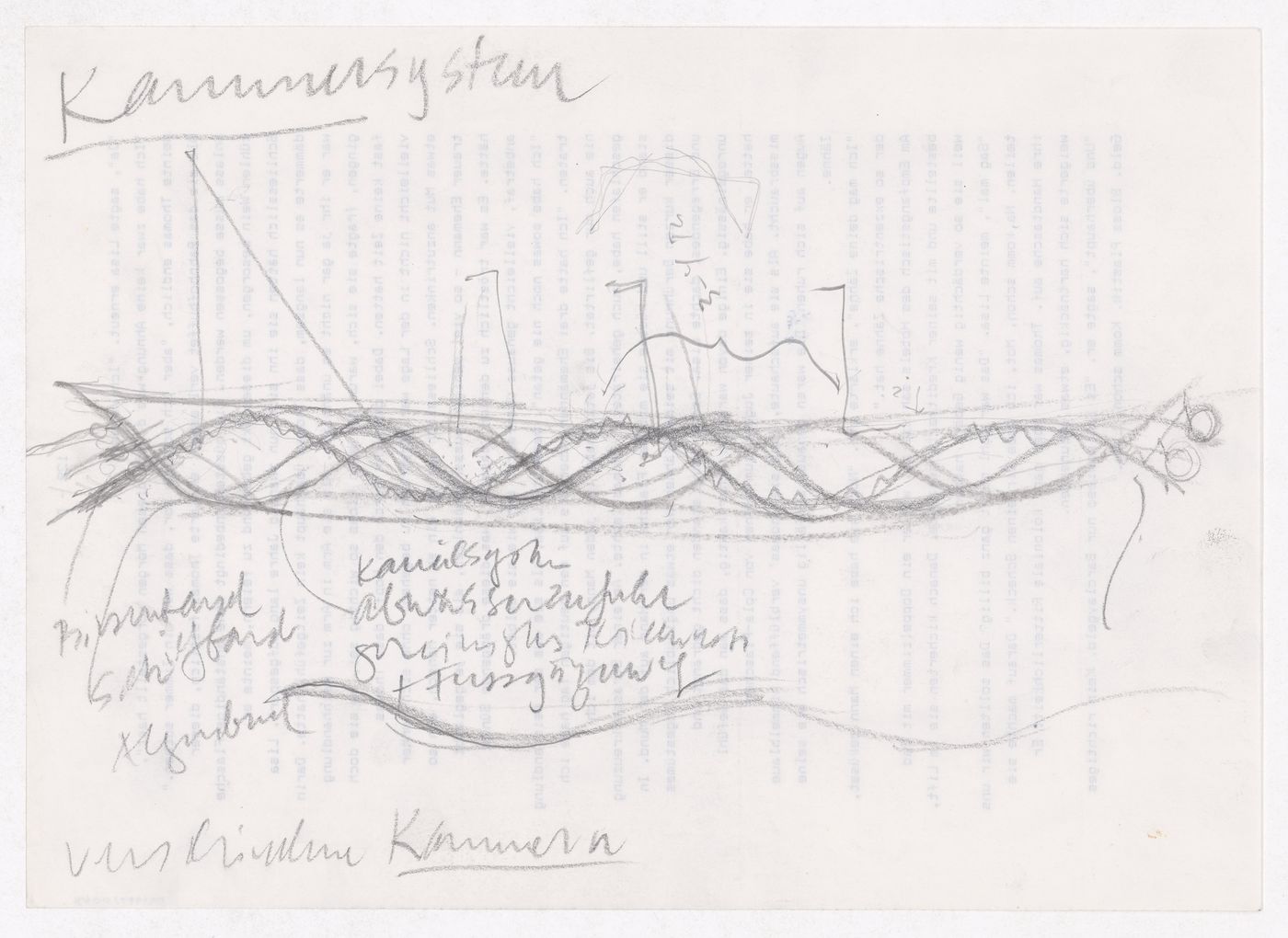 Competition for Park Avenida Diagonal, Barcelona: Conceptual drawings, including site plans, plans, and sections