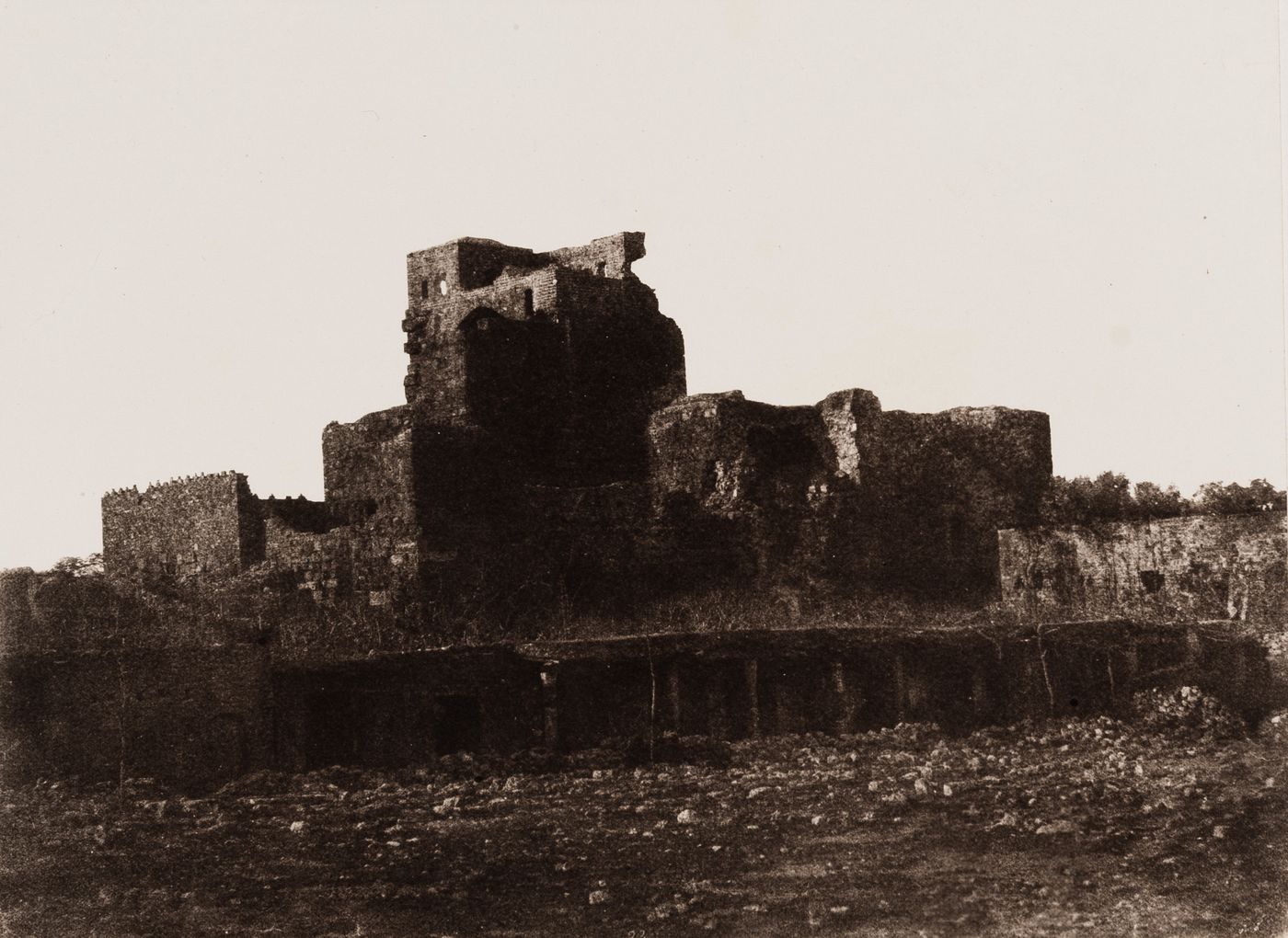 View of the ruins of a castle, Jubayl, Ottoman Empire (now in Lebanon)