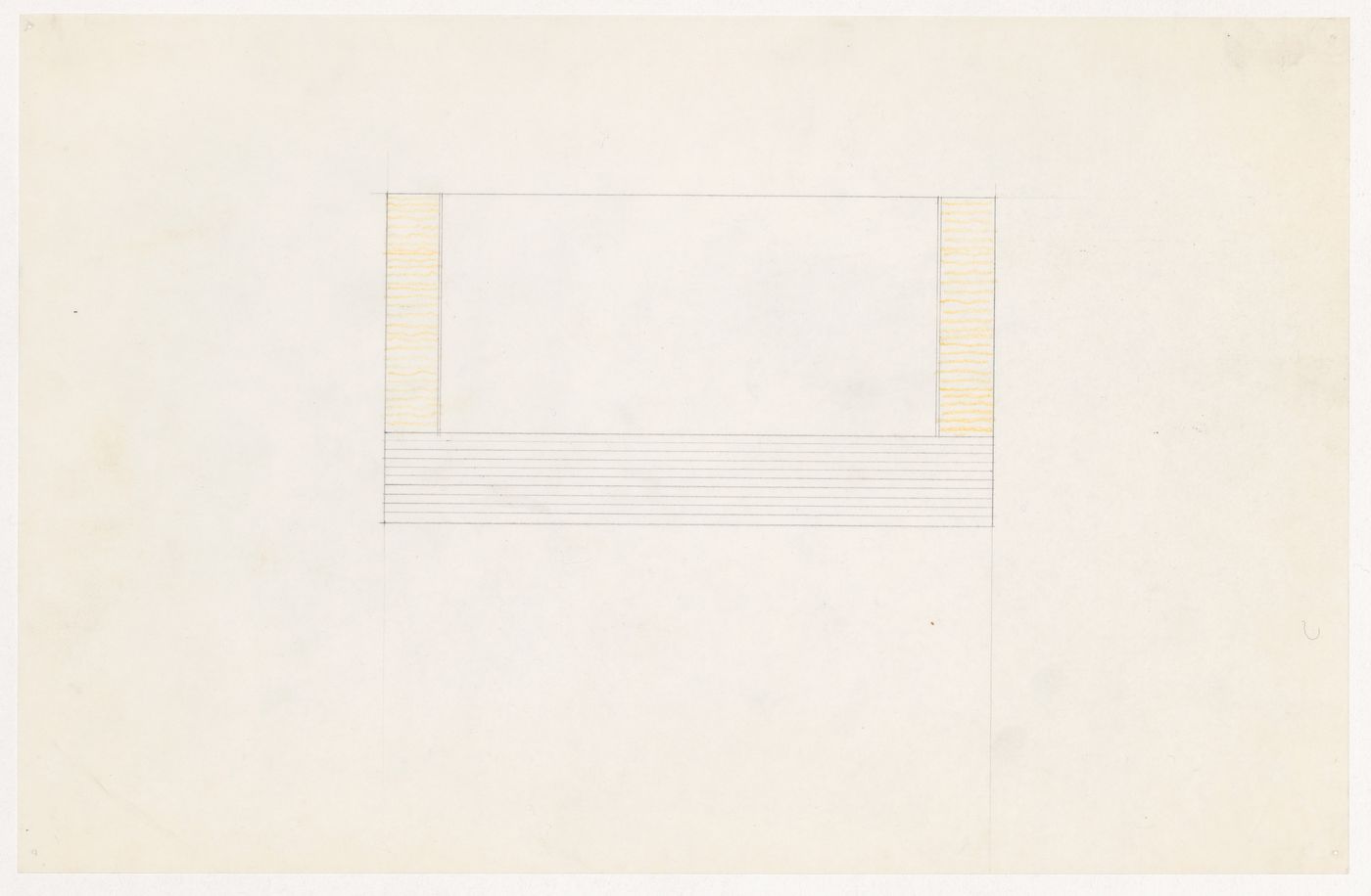 Partial elevation for a single bay for the Metallurgy Building, Illinois Institute of Technology, Chicago