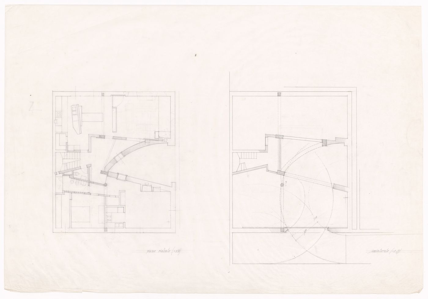 Floor plans for Casa Miggiano, Otranto, Italy