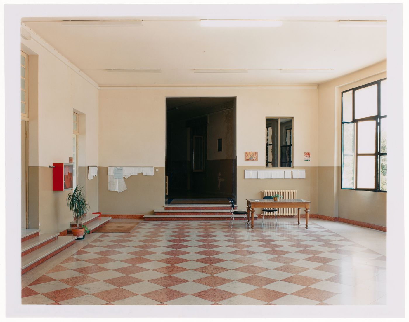 View of a room in a school in Italy