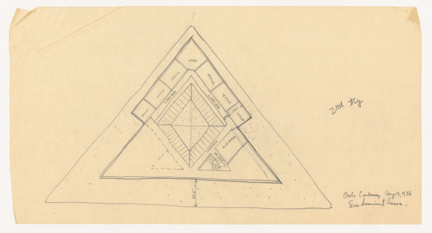 Floor plan for United States Embassy, Oslo, Norway