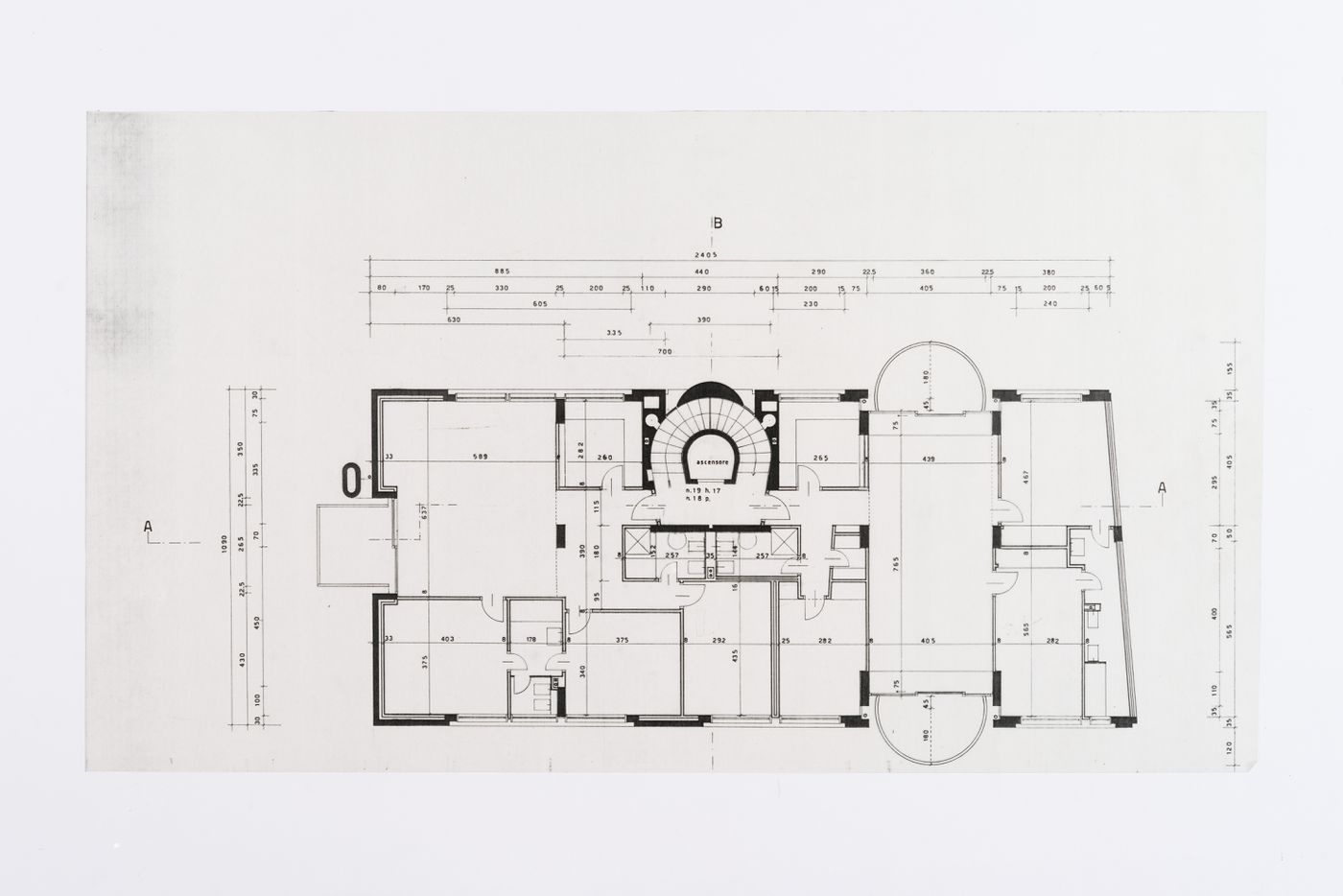 Plan for Cooperativa di abitazione in via Paravia, Milan, Italy