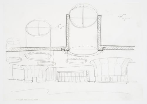 Bibliothèque de France, Paris, France: sectional perspective