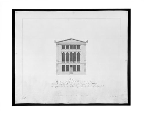 Broad Sanctuary, Westminster- elevation of the end bldg.