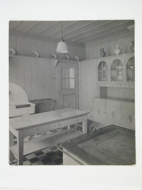 Interior view of the kitchen of Primavesi Country House, Tess Valley, near Winkelsdorf, Czech Republic