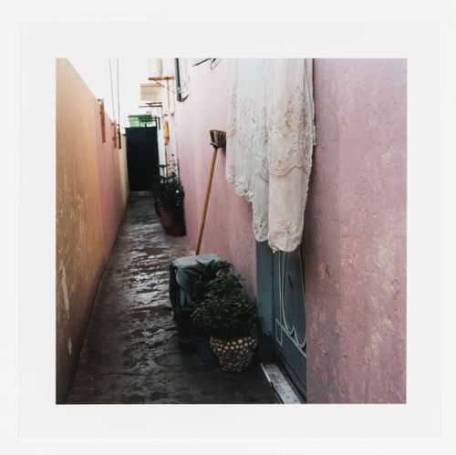 Public space behind building, cité verticale, Carrières centrales, Casablanca