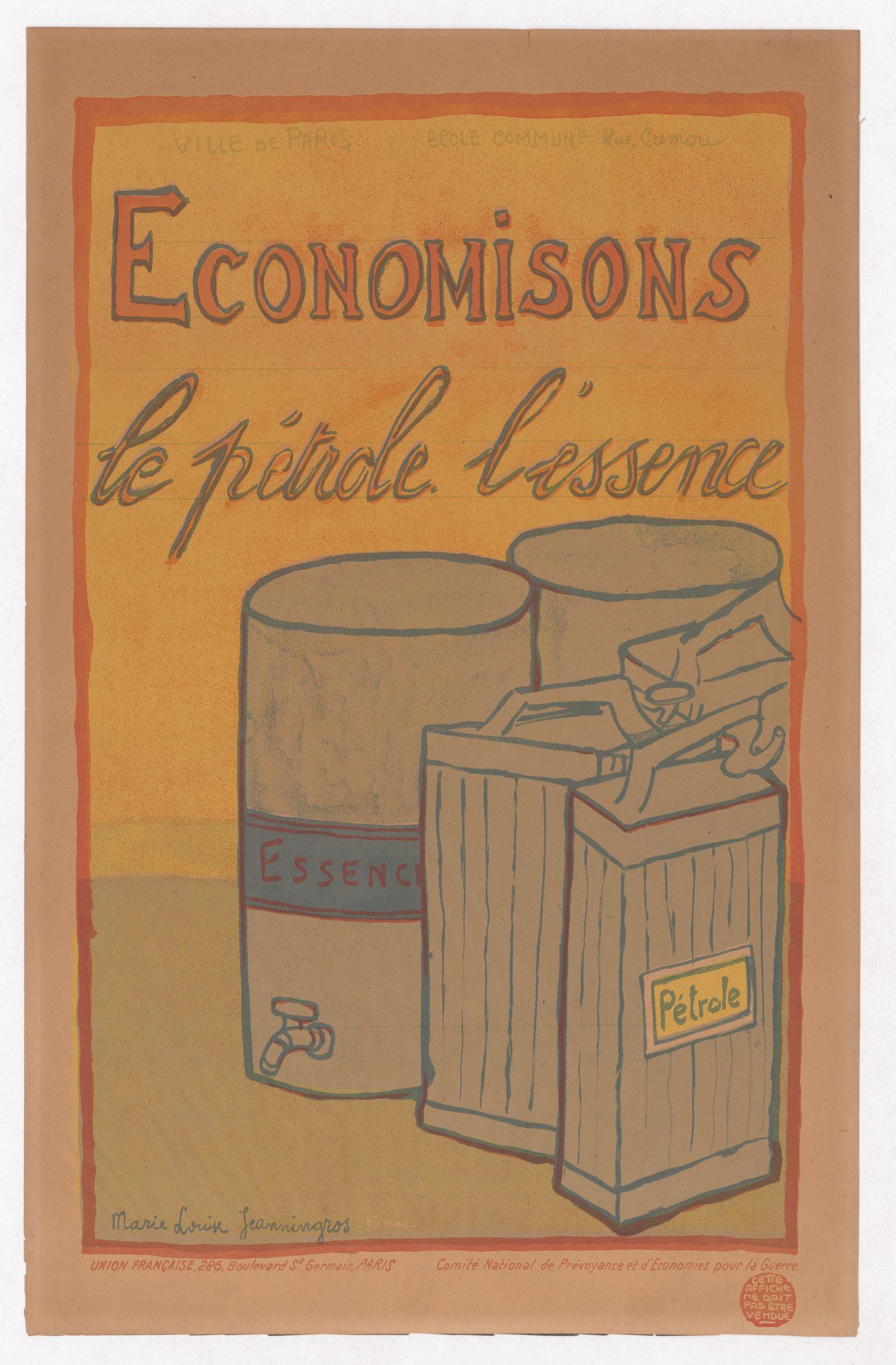 Économisons le pétrole l'essence