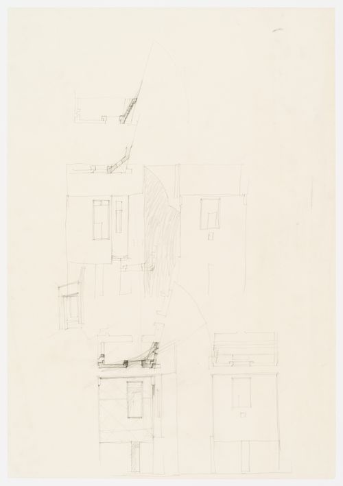 Shadow study of façade for Casa Miggiano, Otranto, Italy