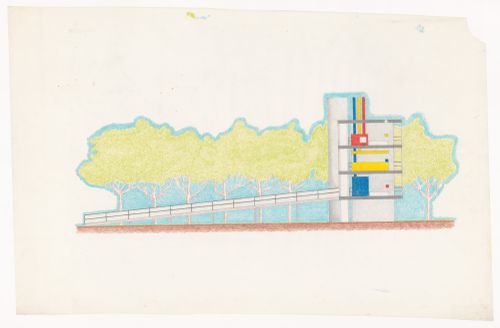 Elevation for 1/4 House A