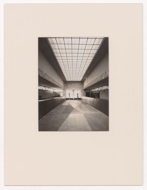 Interior view of tourism pavillion, Exposition internationale des arts décoratifs et industriels modernes, Paris, France