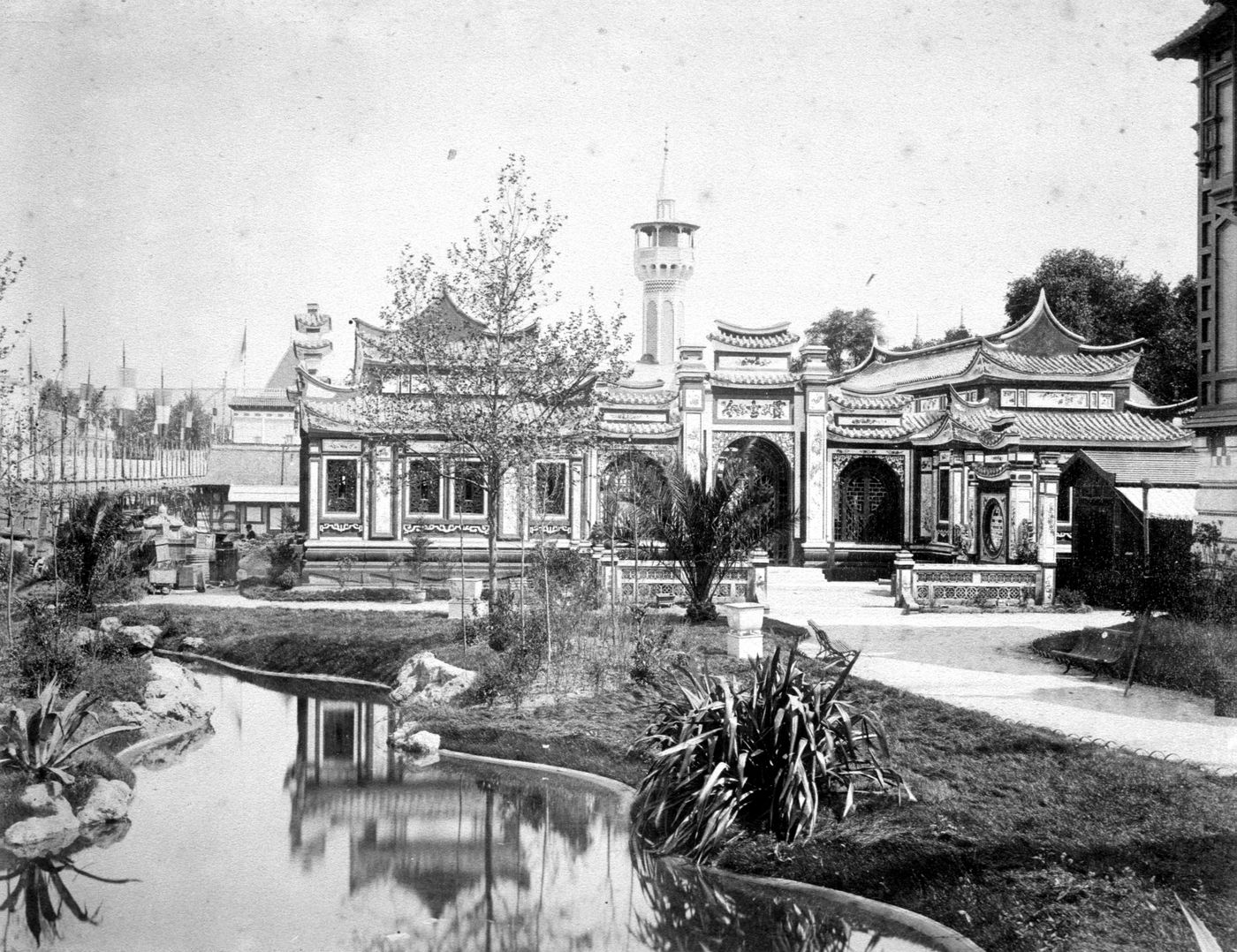 Exposition universelle de 1889 (Paris, France): View of Palace of Annam and Tonkin