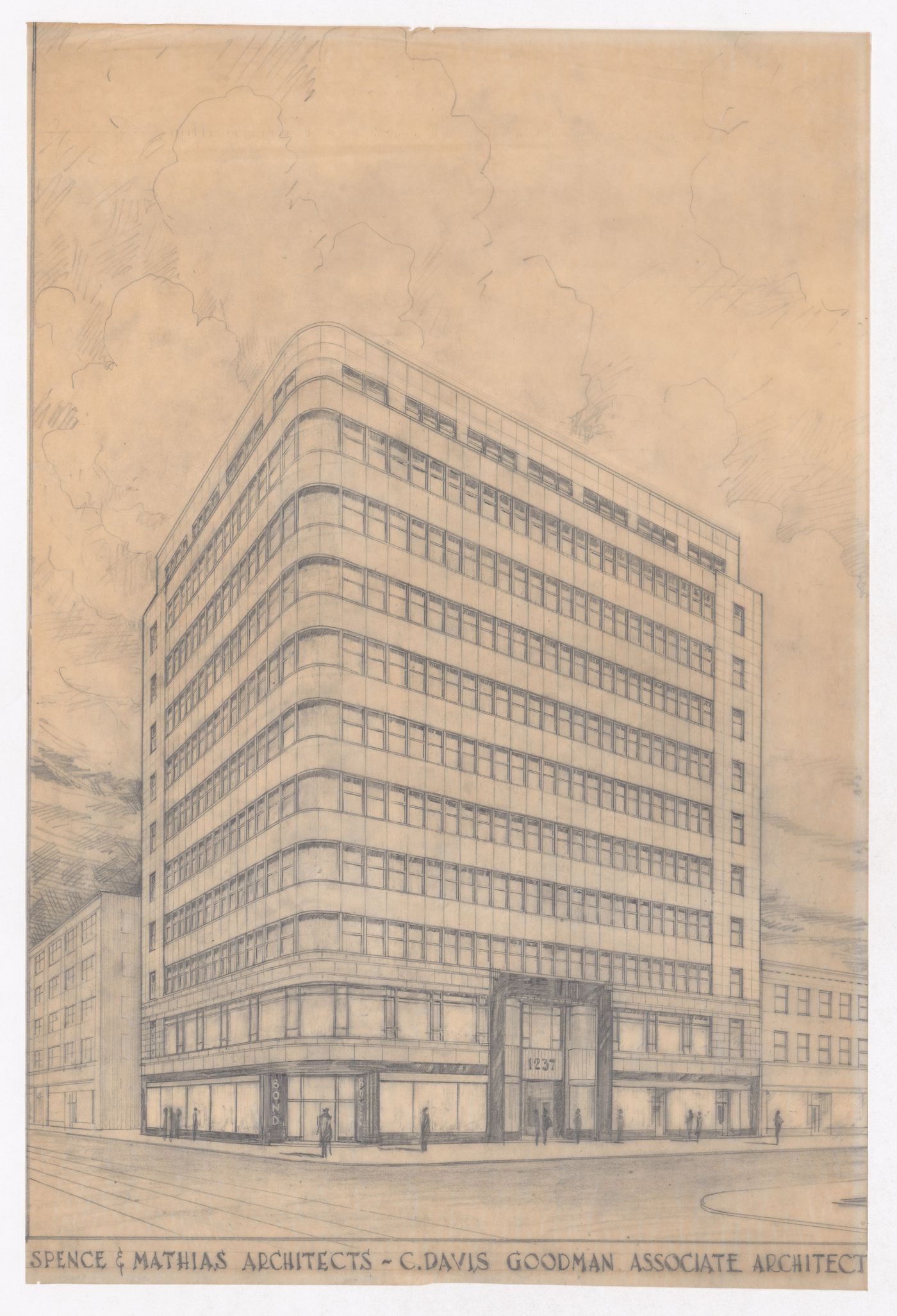 Perspective of the Philips Square Building, Montréal, Québec