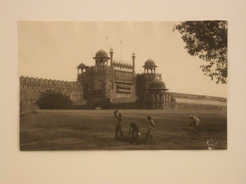 Partial view of the Lahore Gate, Shahjahanabad (now Lal Qila or Red Fort), Delhi, India