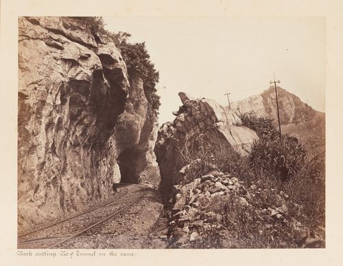 View of No. 9 Tunnel, Colombo-Kandy Railway, Ceylon (now Sri Lanka)
