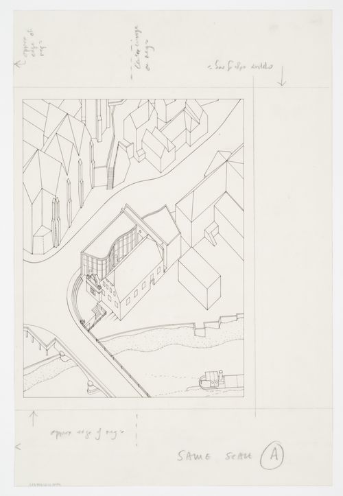 Dresdner Bank, Marburg, Germany: site axonometric