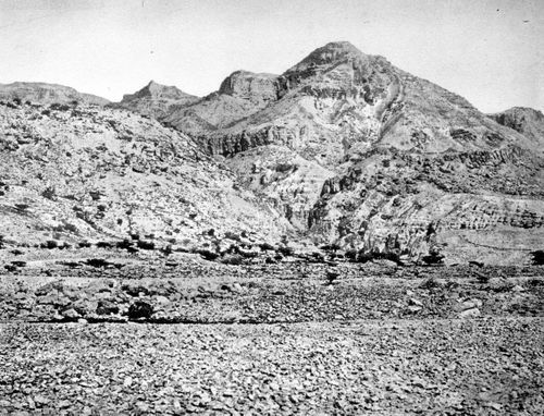 View of an archeological site near the Dead Sea, Israel