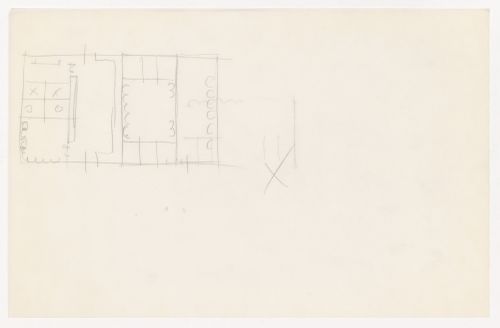 Partial sketch plan for the Metallurgy Building, Illinois Institute of Technology, Chicago