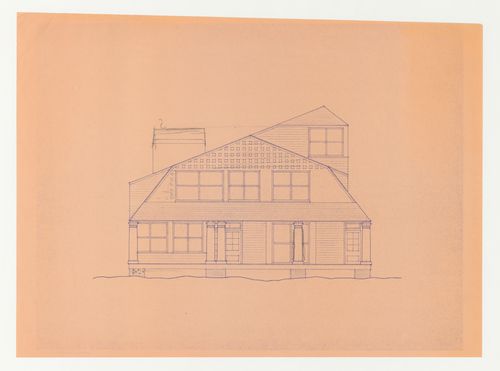 North elevation for the Hanks-Paré Residence, Tuxedo Park, New York
