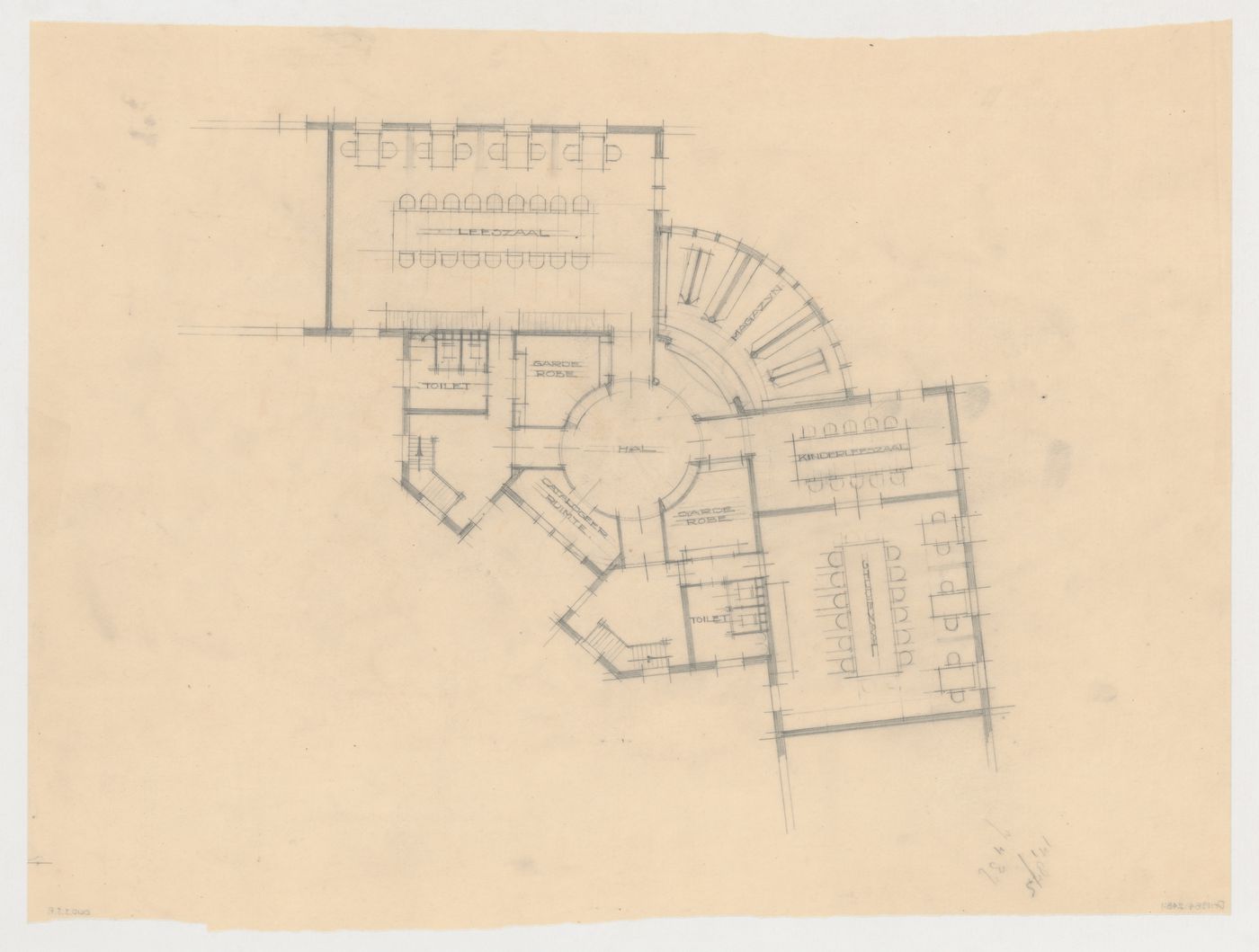 Plan for a city hall for the reconstruction of the Hofplein (city centre), Rotterdam, Netherlands