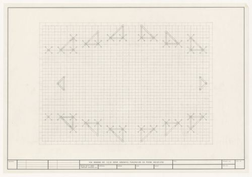 Roof plan for Galaxy Toyama Gymnasium, Imizu, Japan