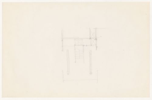 Partial sketch plan for the Metallurgy Building, Illinois Institute of Technology, Chicago