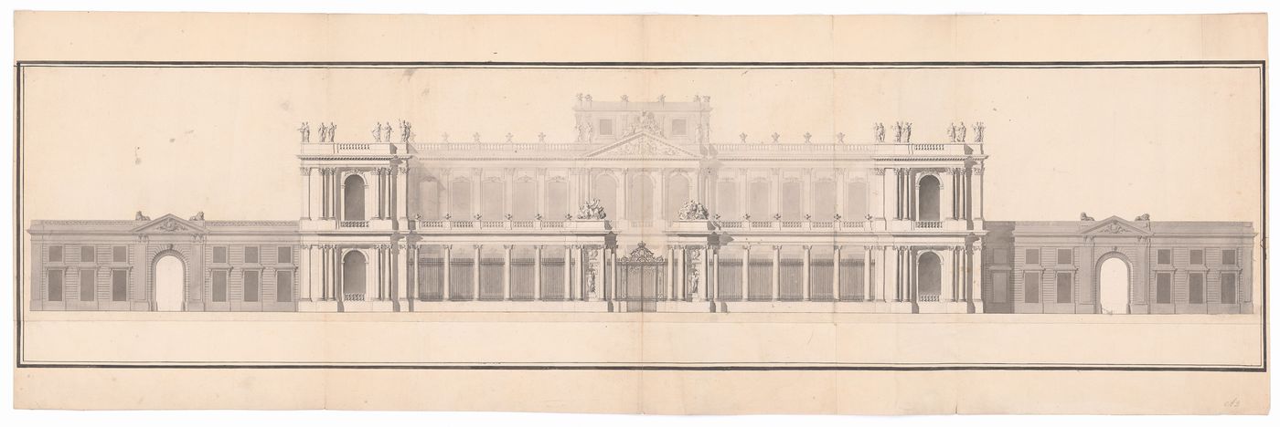 Elevation for a palace project