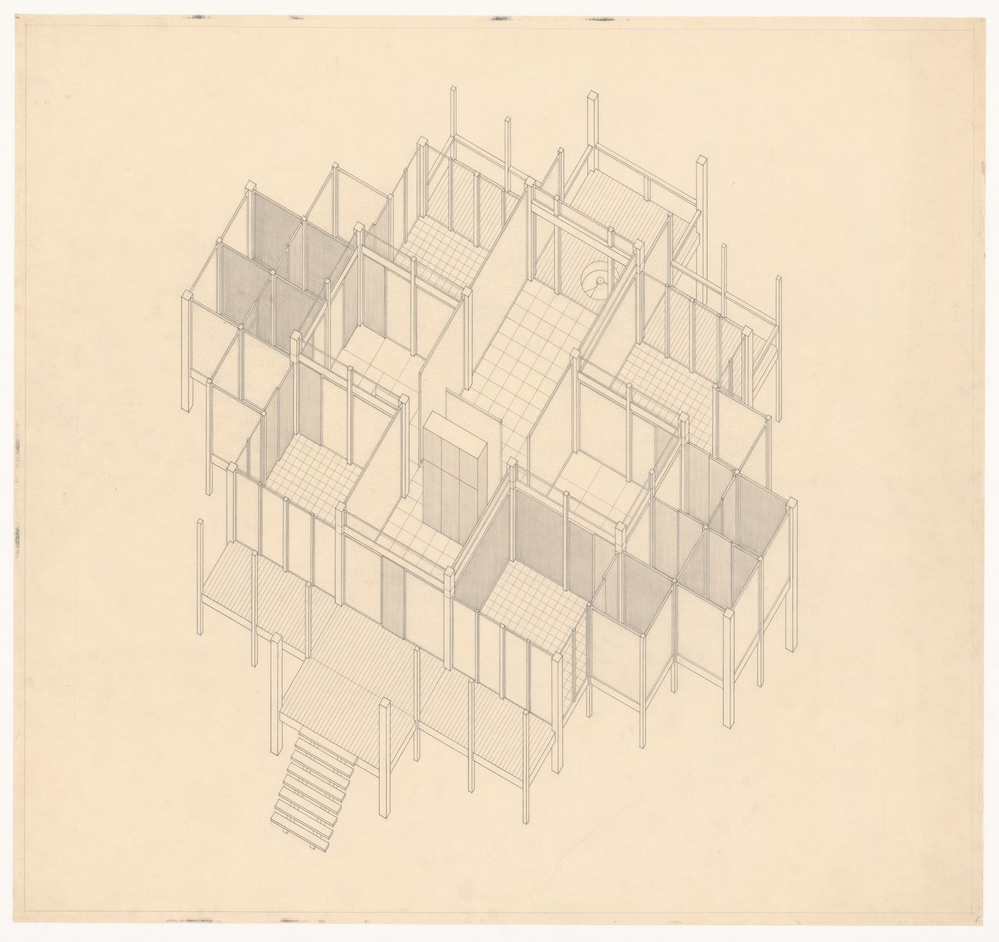 Axonometric for Texas House 1