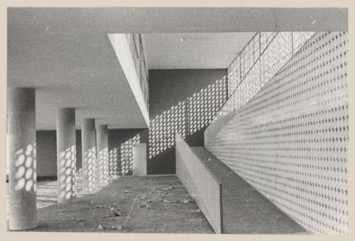 View of Martagão Gesteira Childcare and Pediatrics Institute, under construction, Rio de Janeiro, Brazil