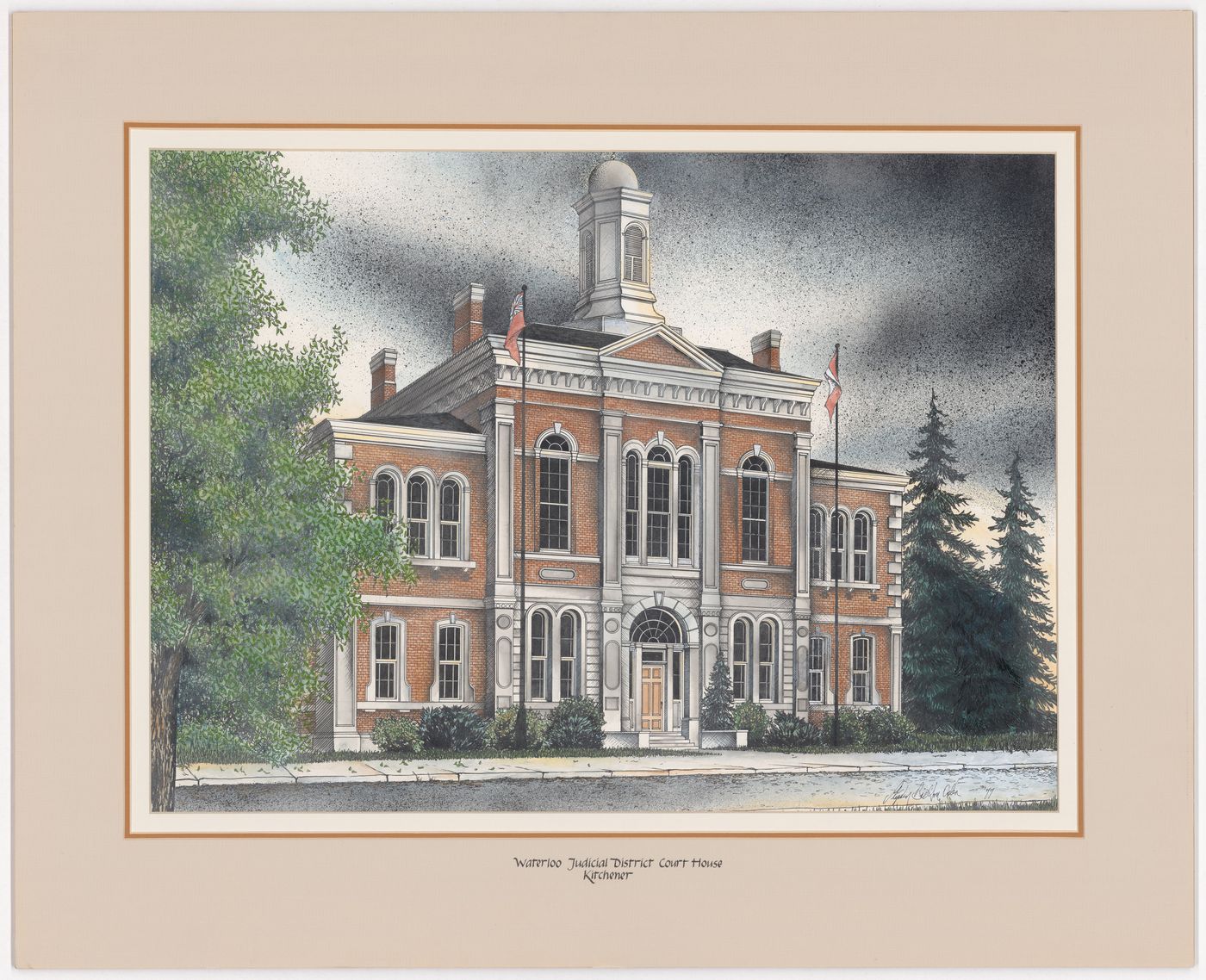 Waterloo Judicial District Court House, Kitchener, from Court Houses in Ontario