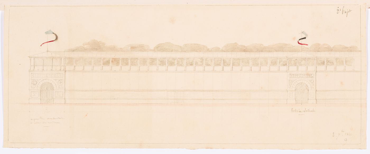 Hippodrome national, Paris: Elevation