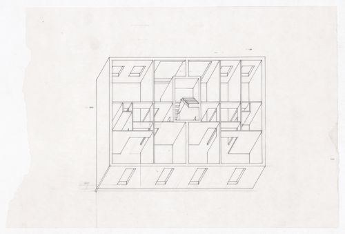 Axonometric view for Recuperação da Área do Campo di Marte, Giudecca, Italy