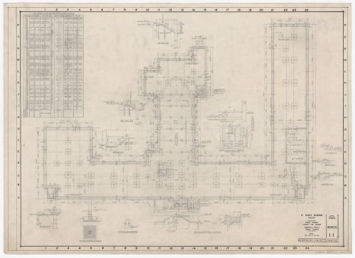 Plan des fondations pour Saint-Basil's Seminary, Toronto, Ontario