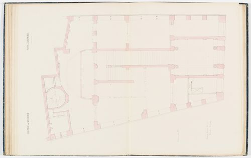 Working drawing for the Chambre des Notaires: Plan for the "entresol"