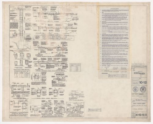Typical details for Twin Parks West, Site 10-12, Bronx, New York