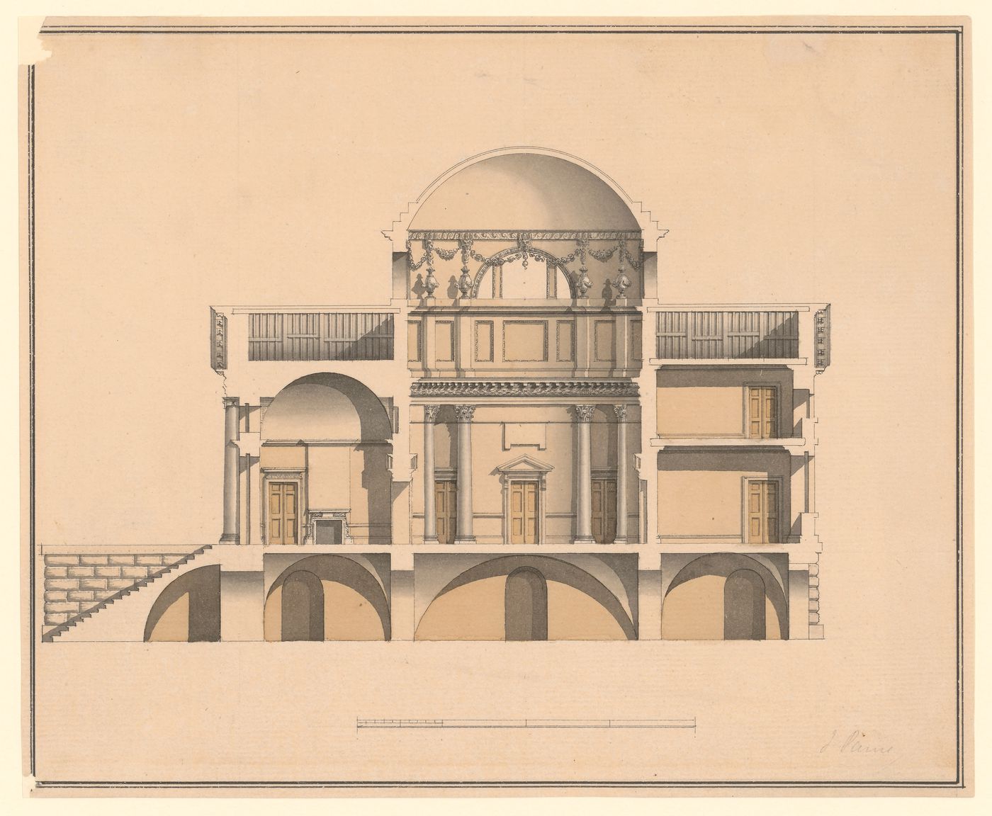 Interior section for a country villa