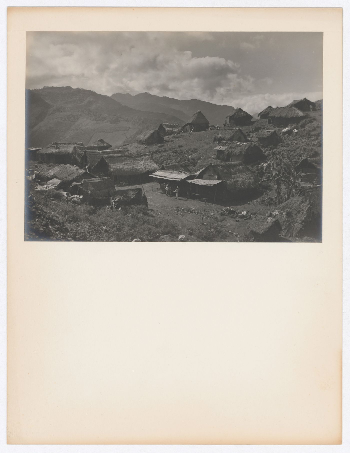 View of a village with hills in the background, near Tamazunchale, Mexico