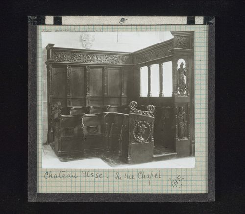 Interior view of chapel of Château d'Ussé, Rigny-Ussé, France