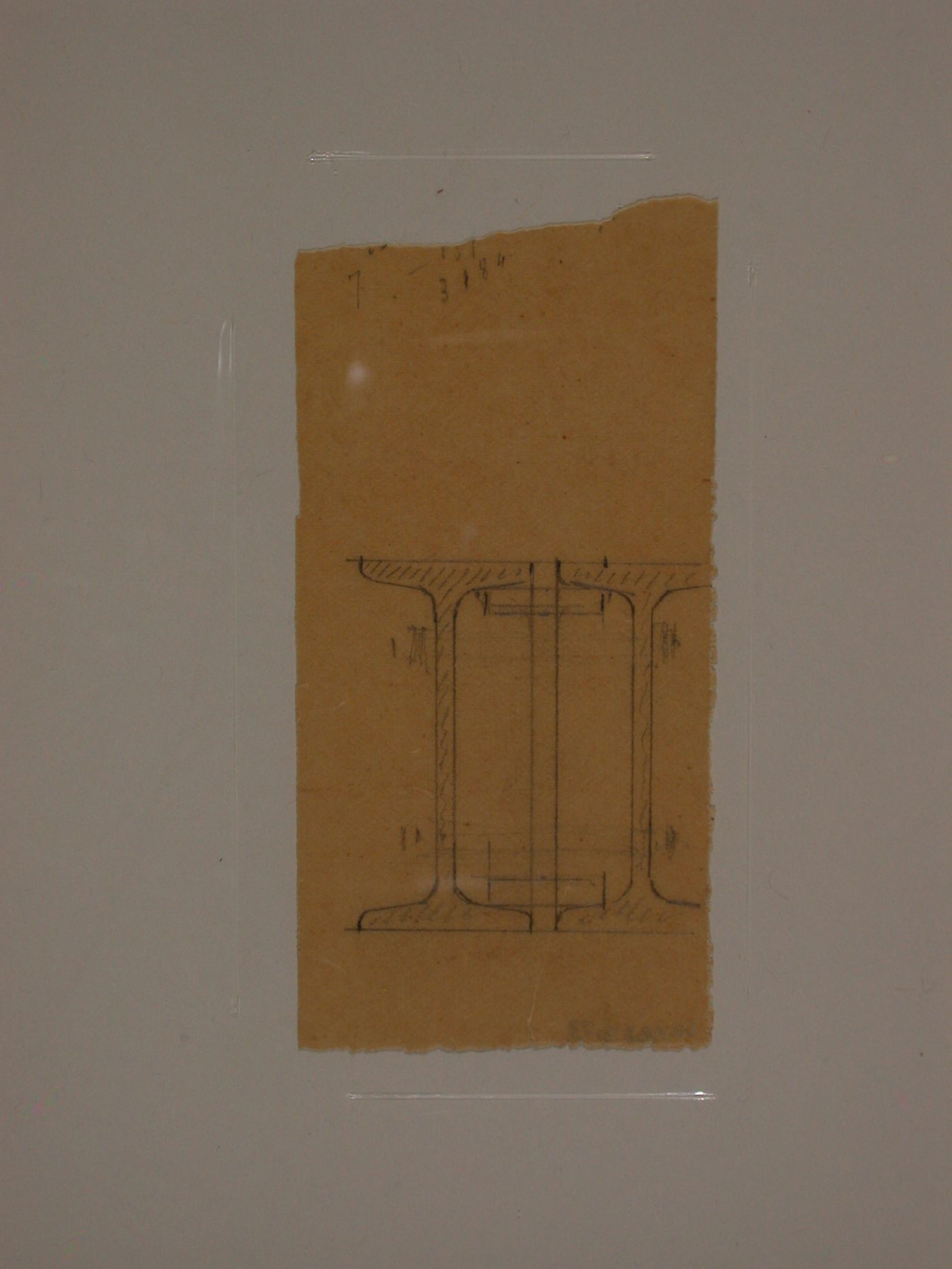 Drwgs rel.to Chateau deLanchneil(?)-iron structure detail