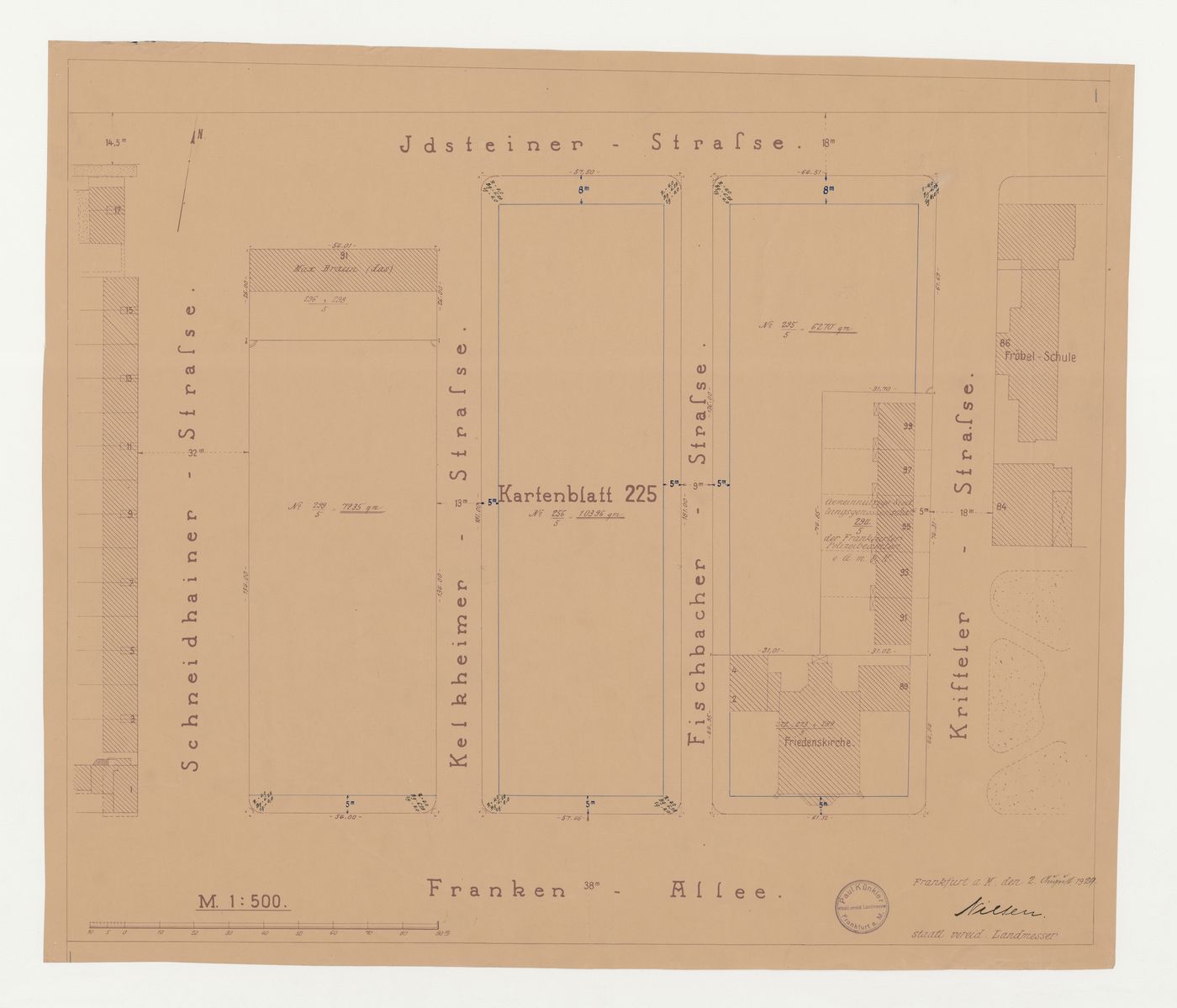 Site plan for Hellerhof Housing Estate. Frankfurt am Main, Germany