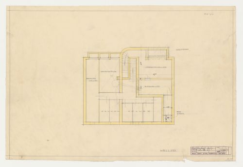 Basement plan for a housing unit, Hellerhof Housing Estate, Frankfurt am Main, Germany