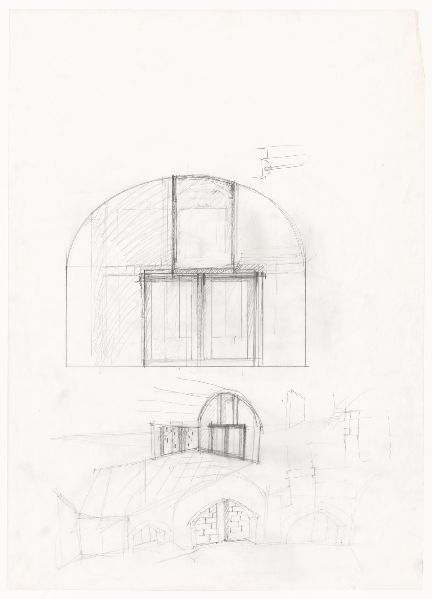 Sketches for Casa per Vittorio Matino, Otranto, Italy